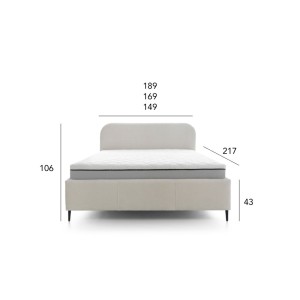 Łóżko tapicerowane Bendi 180x200