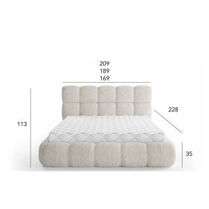 Łóżko tapicerowane Cherry 140x200