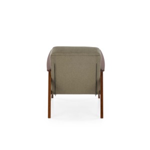 MILANO 1S fotel - oliwkowy tap. Castel 39