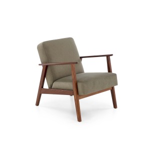 MILANO 1S fotel - oliwkowy tap. Castel 39