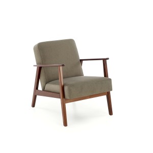 MILANO 1S fotel - oliwkowy tap. Castel 39