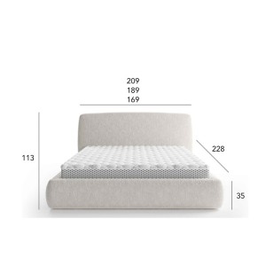 Łóżko tapicerowane Diun 140x200