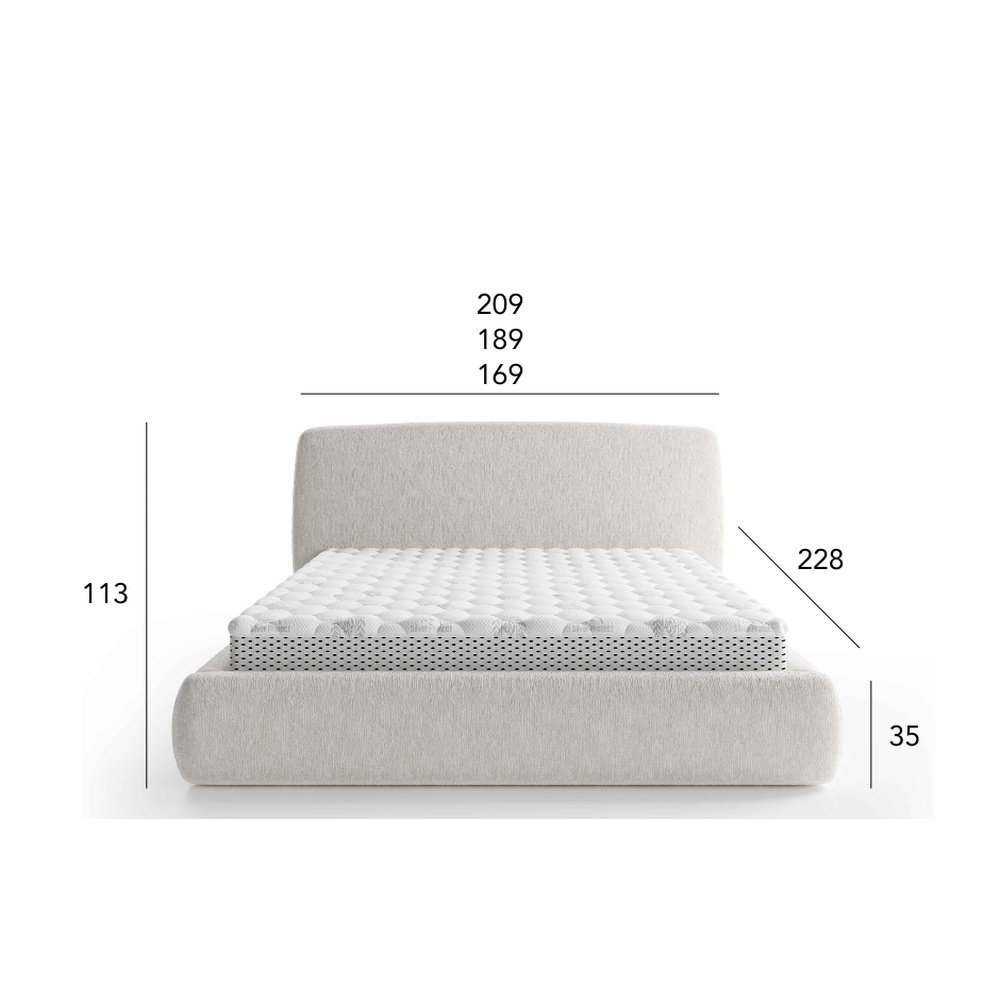 Łóżko tapicerowane Diun 180x200