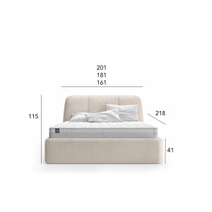 Łóżko tapicerowane Ellie 140x200