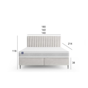 Łóżko tapicerowane Fiore 160x200