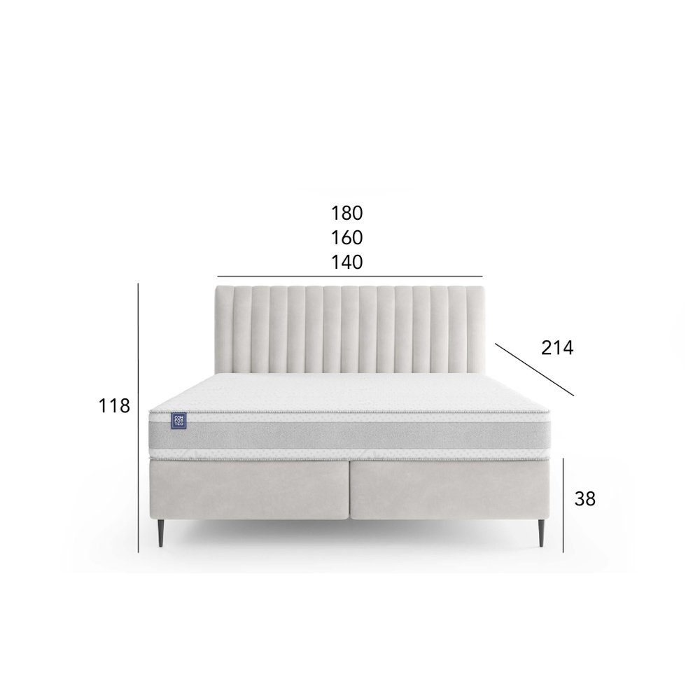 Łóżko tapicerowane Fiore 160x200