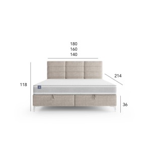 Łóżko tapicerowane Logan 160x200