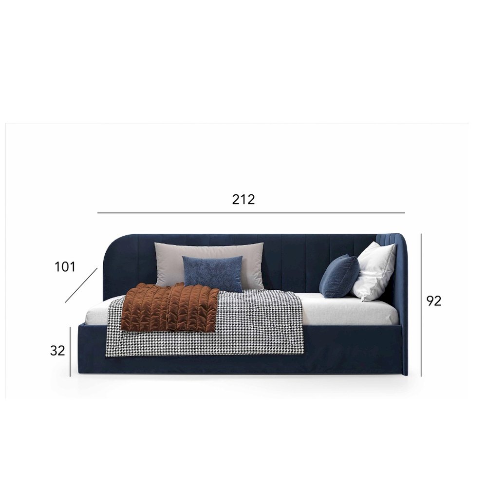 Łóżko tapicerowane Millow 90x200