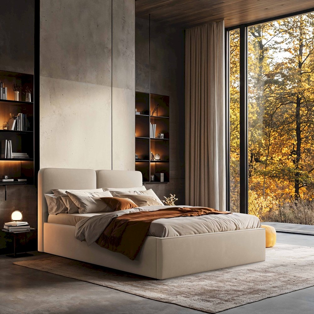 Łóżko tapicerowane Moka 160x200