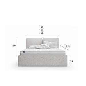 Łóżko tapicerowane Moka 180x200