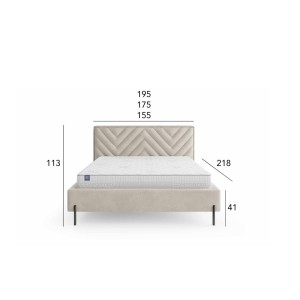 Łóżko tapicerowane Nashville 160x200