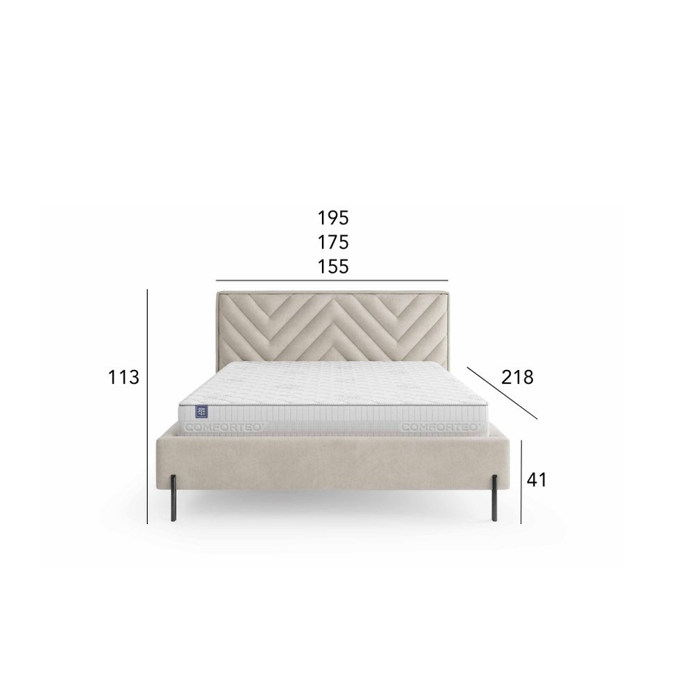 Łóżko tapicerowane Nashville 160x200