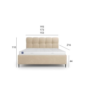 Łóżko tapicerowane Novu 140x200