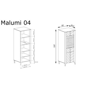 Witryna 1W1D Malumi MM-4 (kaszmir)