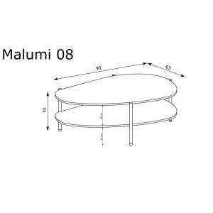 Stolik kawowy Malumi MM-8 (kaszmir)