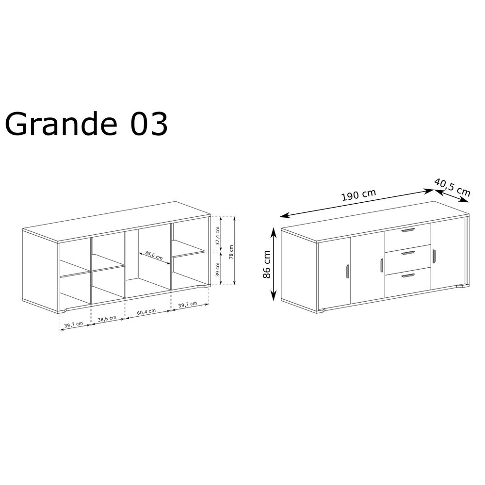 Komoda 3D3S Grande G-3