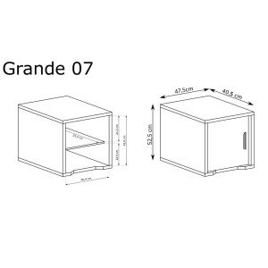 Szafka nocna 1D Grande G-7