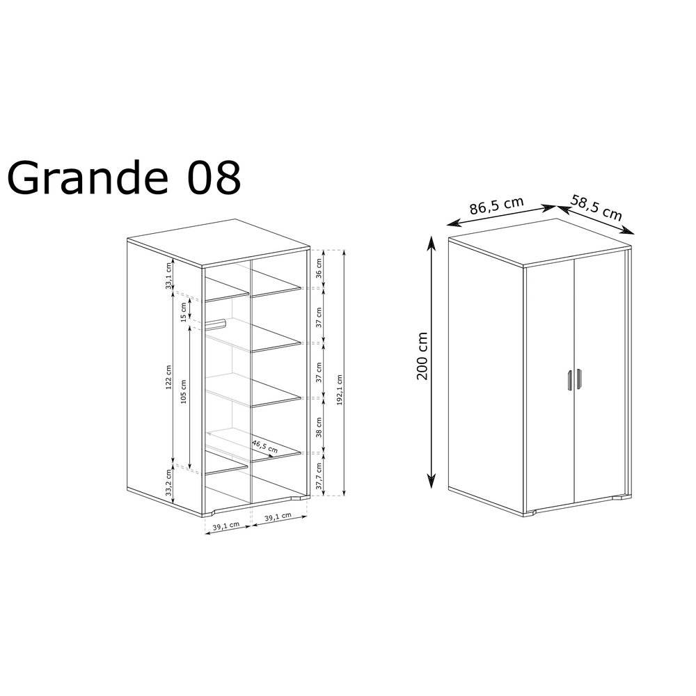 Szafa 2D Grande G-8