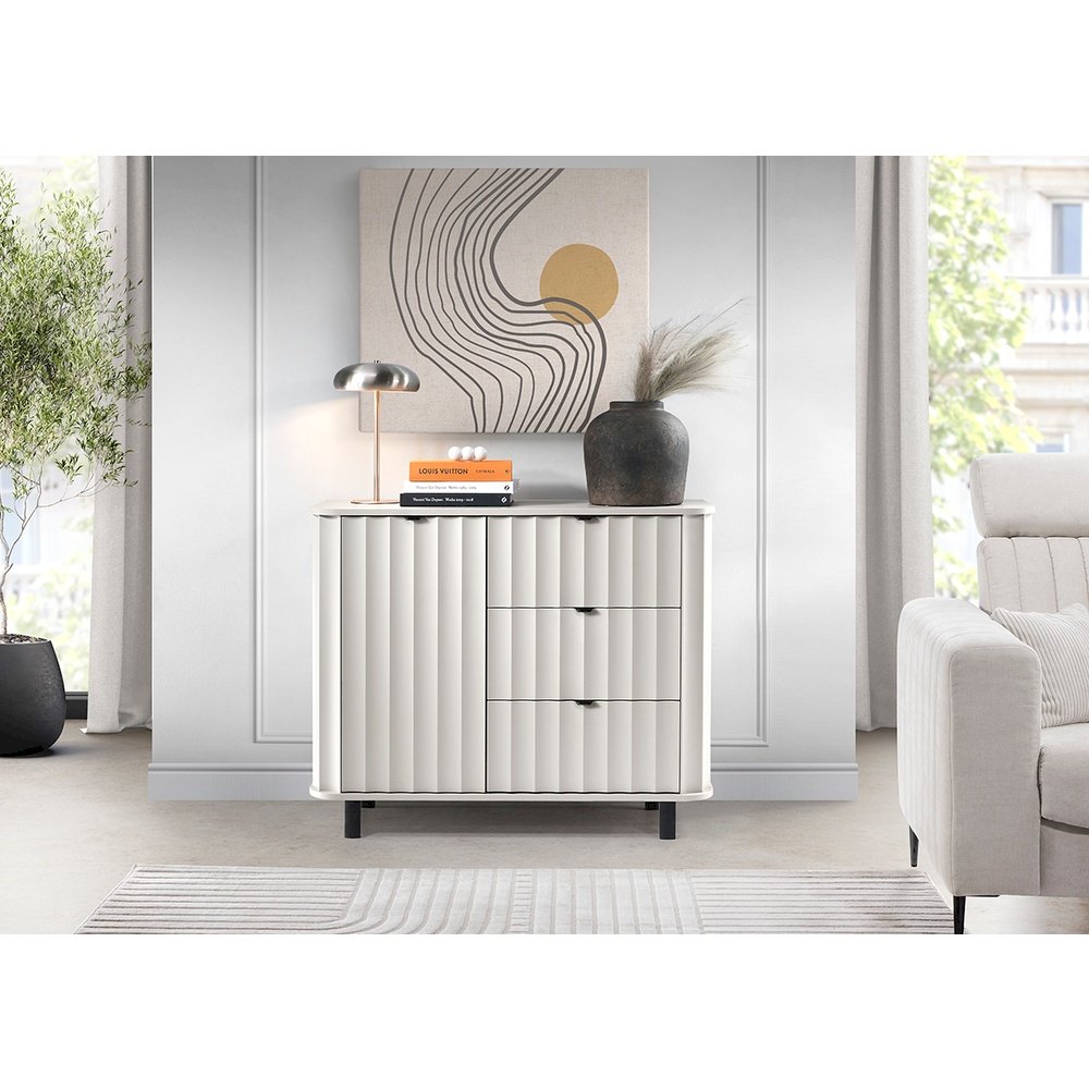 Komoda 1D3S Novado NO-3 (biel alpejska)