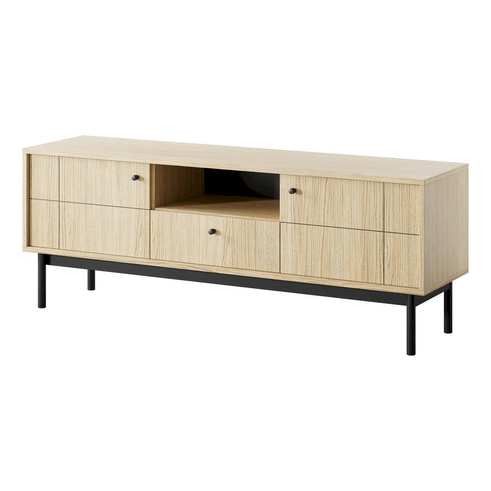 Szafka RTV Japandi RTV154 (dąb linea)