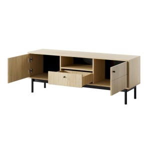 Szafka RTV Japandi RTV154 (dąb linea)