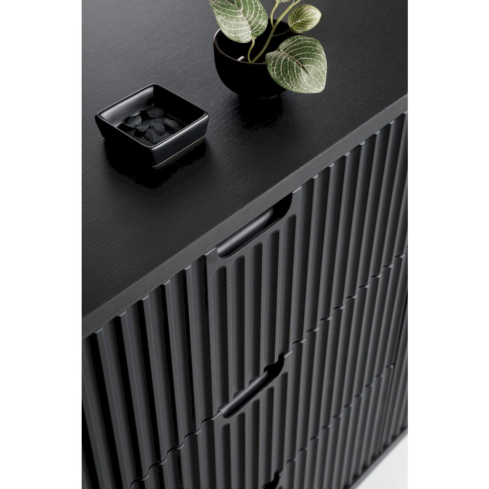 Toaletka T103 ZOVA (czarna z czarnymi nóżkami)