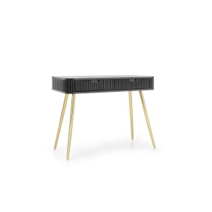 Toaletka T103 ZOVA (czarna ze złotymi nóżkami)