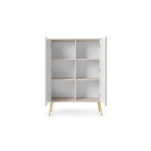 Komoda K103 ZOVA (kaszmir ze złotymi nóżkami)