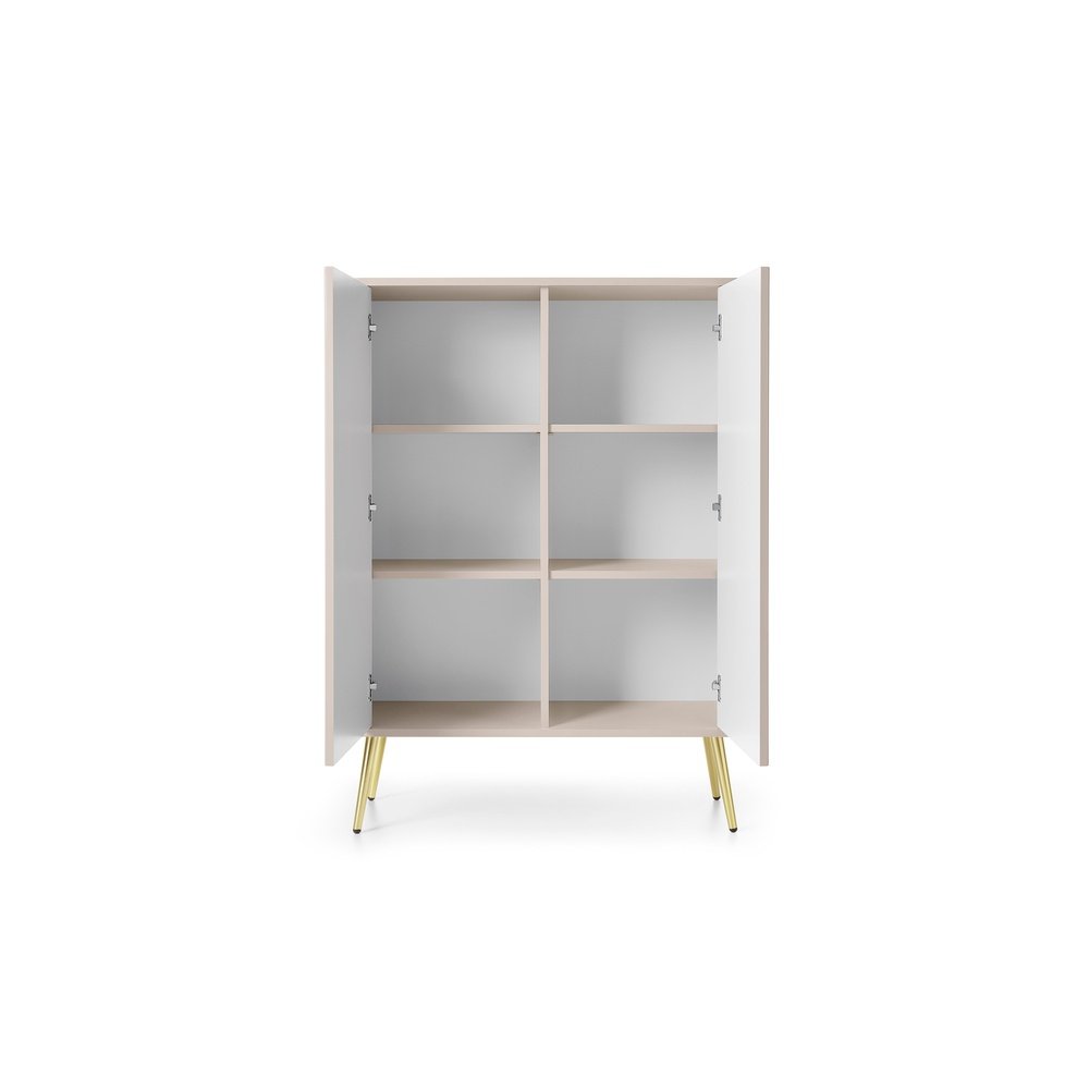 Komoda K103 ZOVA (kaszmir ze złotymi nóżkami)