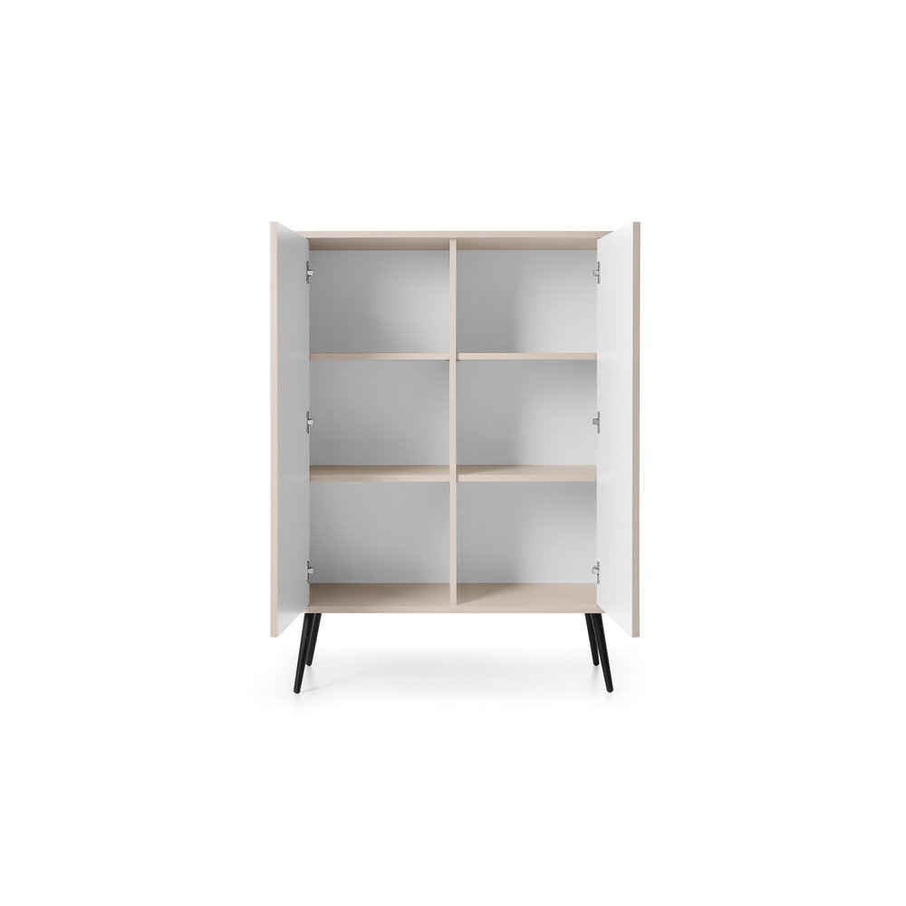 Komoda K103 ZOVA (kaszmir z czarnymi nóżkami)