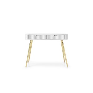 Toaletka T103 ZOVA (biały ze złotymi nóżkami)