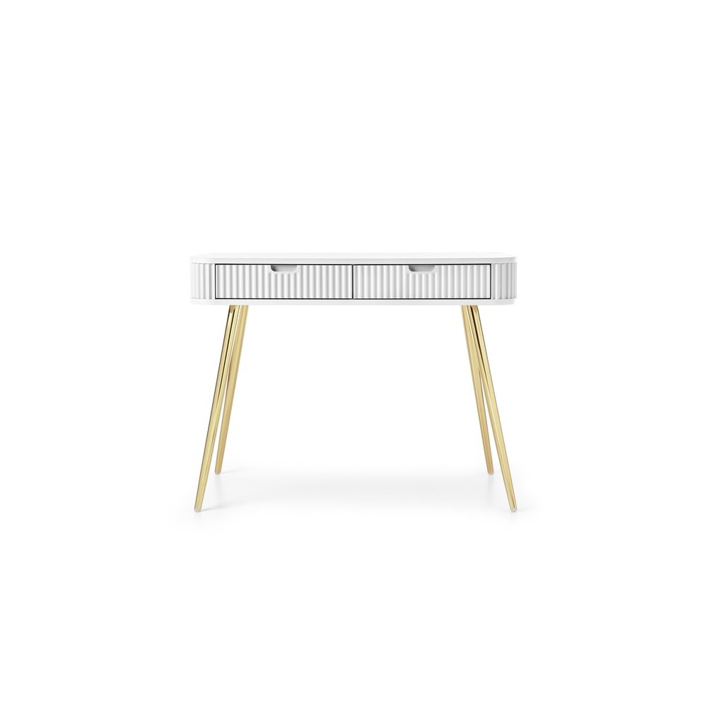 Toaletka T103 ZOVA (biały ze złotymi nóżkami)
