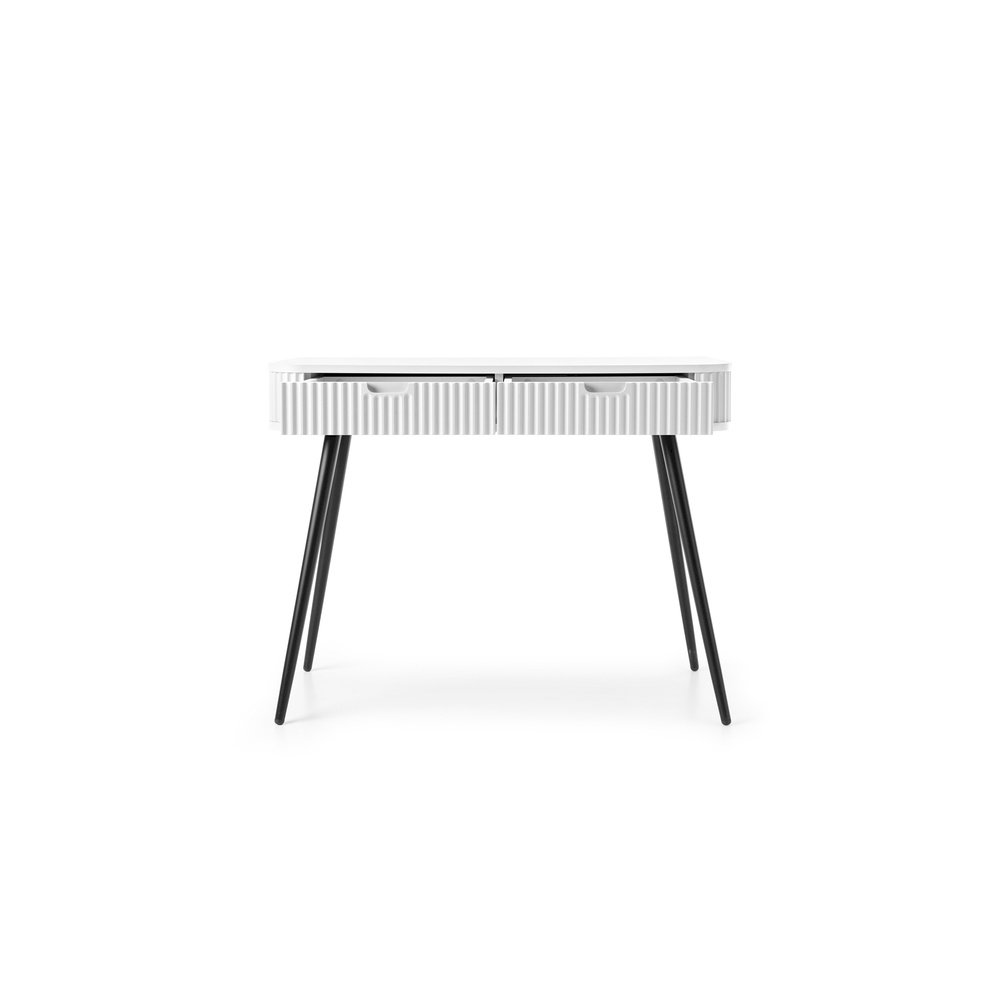 Toaletka T103 ZOVA (biały z czarnymi nóżkami)