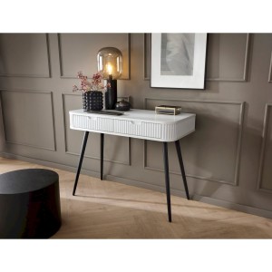 Toaletka T103 ZOVA (biały z czarnymi nóżkami)