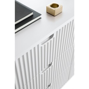 Komoda K103 ZOVA (biały z czarnymi nóżkami)