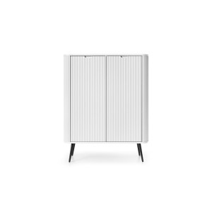 Komoda K103 ZOVA (biały z czarnymi nóżkami)