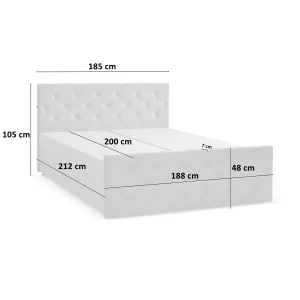 Łóżko Kontynentalne Heaven 180x200