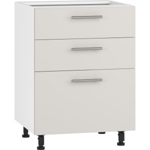 VENTO D3S-60/82 szafka dolna z szufladami, mechanizm Hettich front: kaszmir