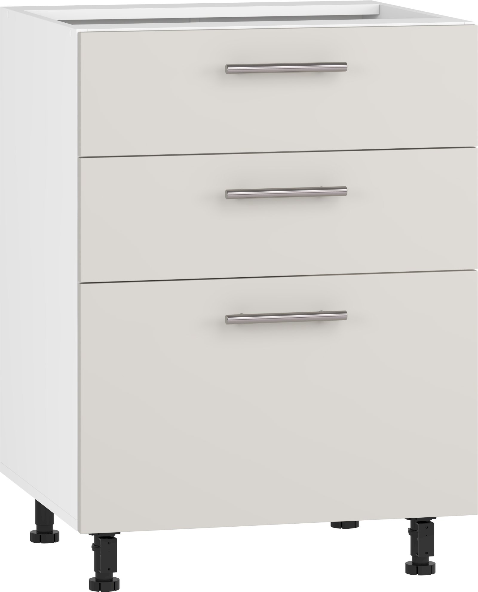 VENTO D3S-60/82 szafka dolna z szufladami, mechanizm Hettich front: kaszmir