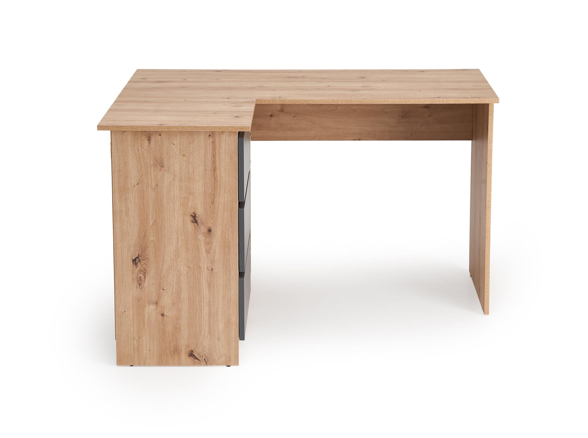 BEGA biurko, dąb artisan / grafitowy