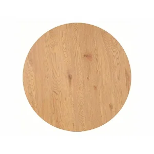 Stół tetis dąb/czarny stelaż fi 100