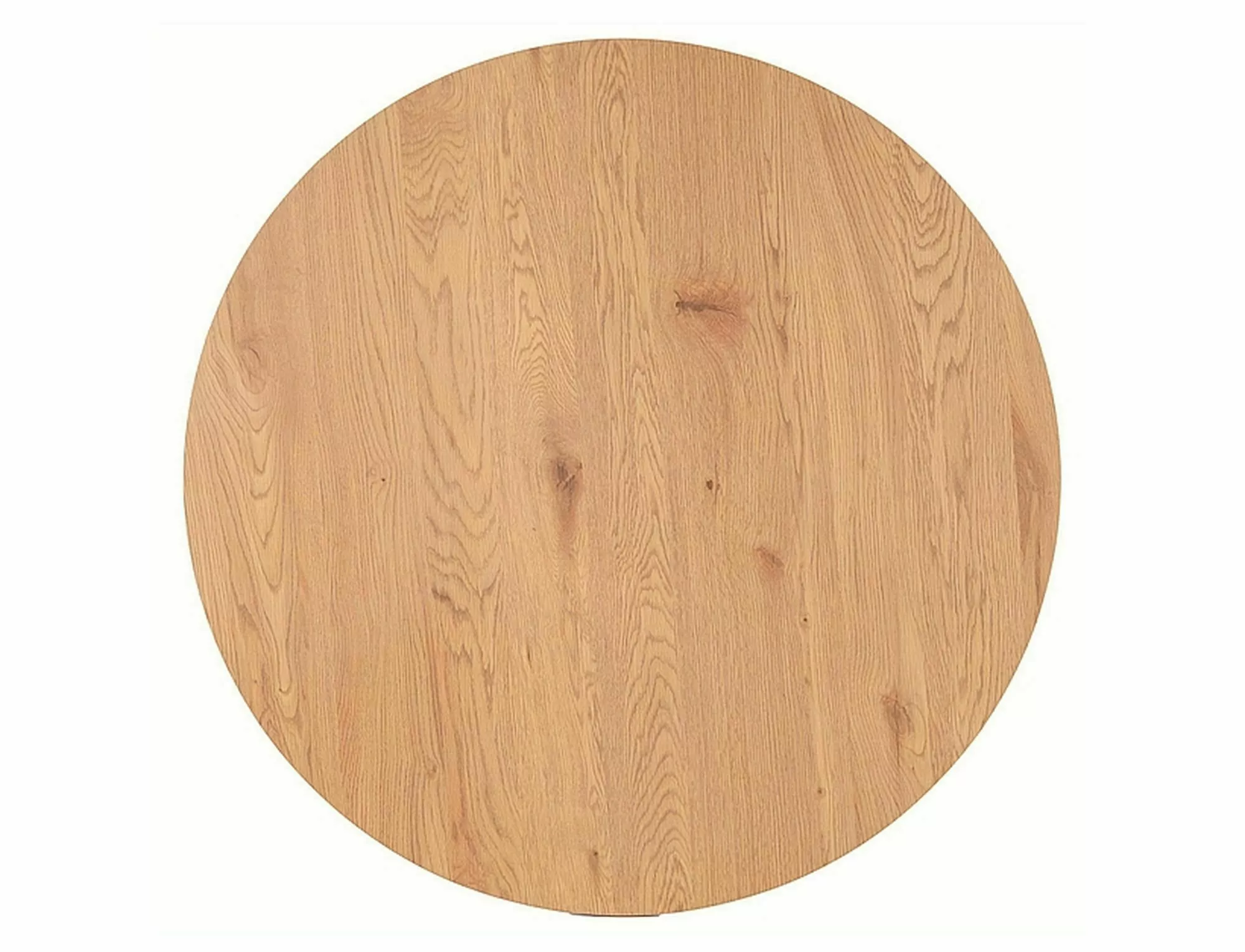 Stół tetis dąb/czarny stelaż fi 100