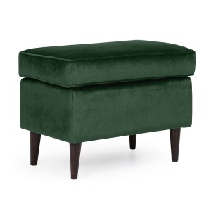 Podnóżek ron velvet zielony bluvel 78 / wenge (p)