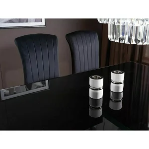 Stół prince czarny/chrom 150x90