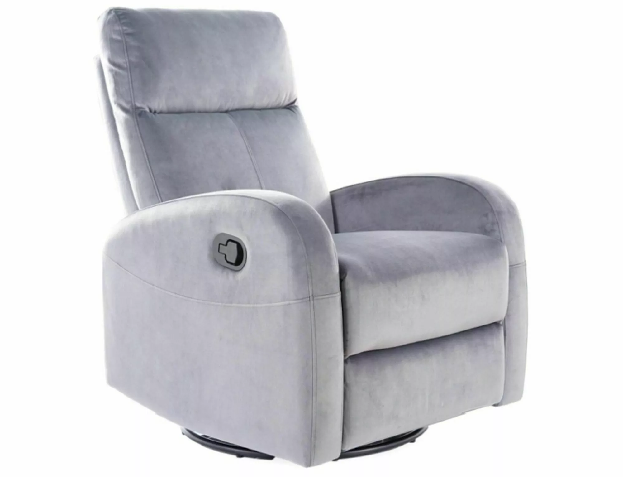 Fotel rozkładany olimp velvet szary bluvel 14