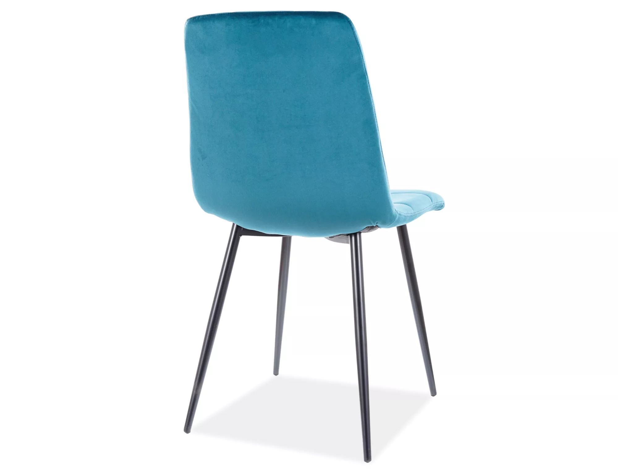 Krzesło mila velvet czarny stelaż/turkus bluvel 85