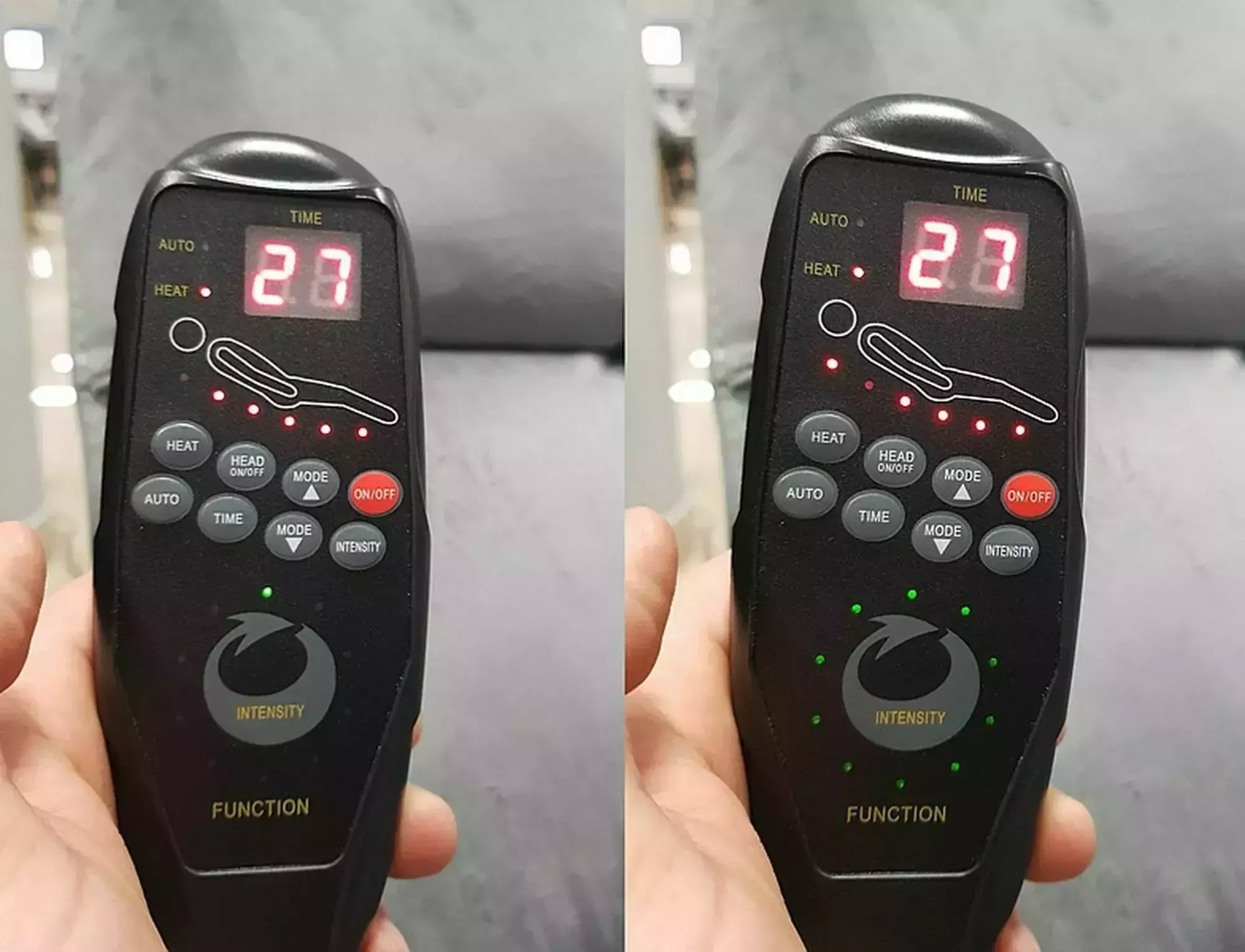 Fotel rozkładany neptun m (funkcja masażu) velvet szary bluvel 14