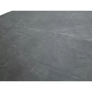 Stół angel szary efekt marmuru/czarny mat fi120