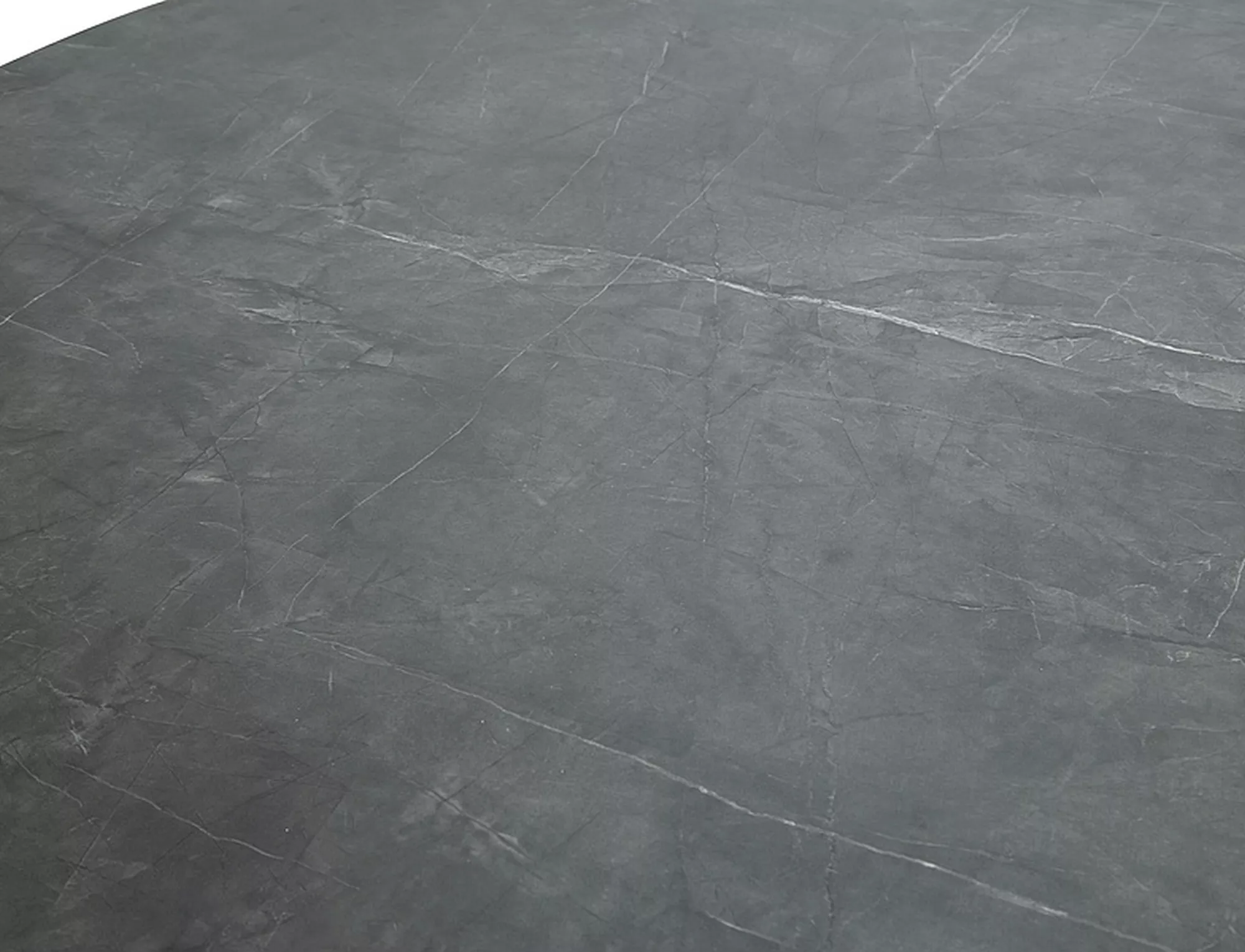 Stół angel szary efekt marmuru/czarny mat fi120