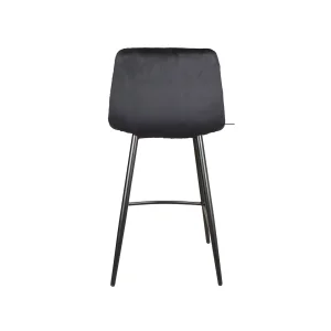 Hoker mila h-2 velvet czarny stelaż/czarny bluvel 19